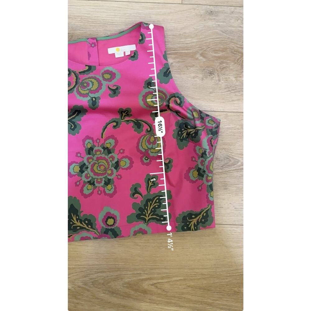 Boden Scarlett Floral Skirt Set Tank and Pleated Skirt - Size 10 - Excellent - Picture 9 of 12